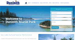 Desktop Screenshot of dunleithtouristpark.com.au