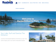 Tablet Screenshot of dunleithtouristpark.com.au
